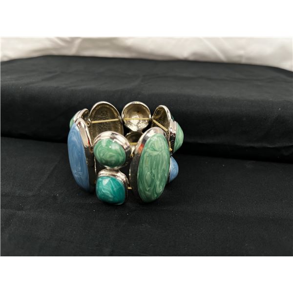 6" Multi Stone Cosmic style costume bracelet