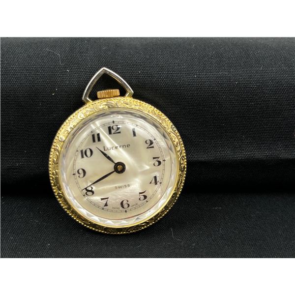 Lucerne Swiss mechanical pendant watch