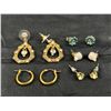 Image 1 : Group of 5 ladies earrings stud and hoop type
