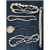 Image 1 : 5 ocean style necklaces with pearl/shell beads