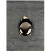 Image 1 : 1 1/4" large black oval pedant