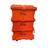 Image 1 : 3 Stackable Totes with Wheeled Cart