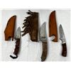 Image 2 : 3 Knives with Sheaths