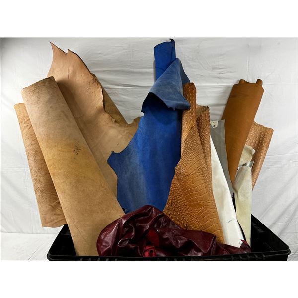 Assorted Rolls of Leather