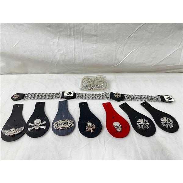 Leather Keychains Lot