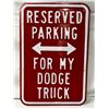 Image 1 : Reserved Parking Tin Sign