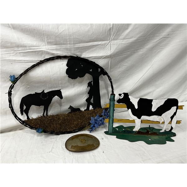 Farm Animal Décor including belt buckle