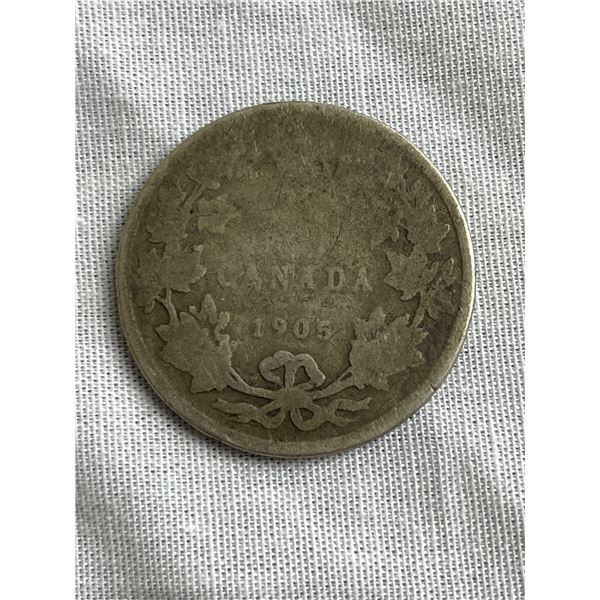 1905 Semi-Key date Canada 25 cent