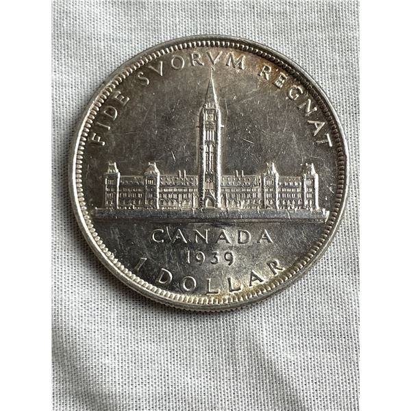 High Grade 1939 Canada Silver Dollar