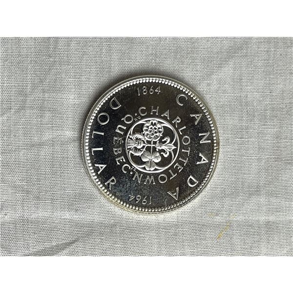 1964 Gem Proof-Like Canada silver dollar