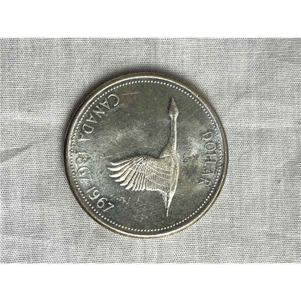 1967 Canada Centennial silver dollar