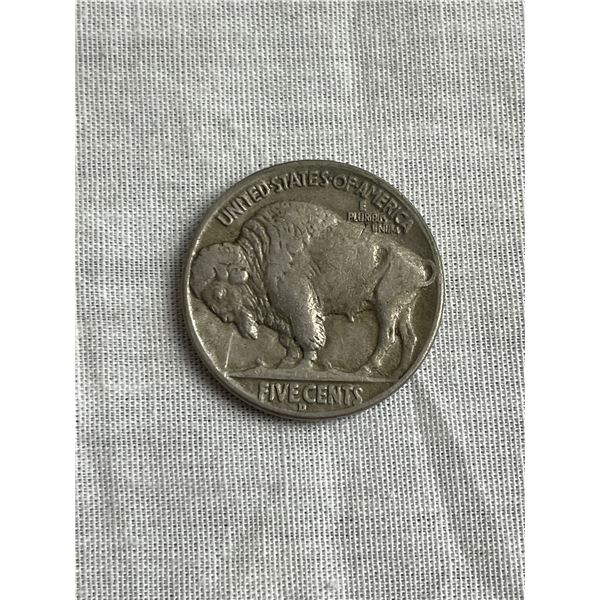 Higher grade 1936D USA buffalo nickel