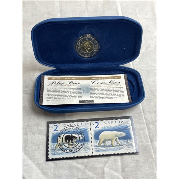 scarce 1998W $2 coin & stamp set