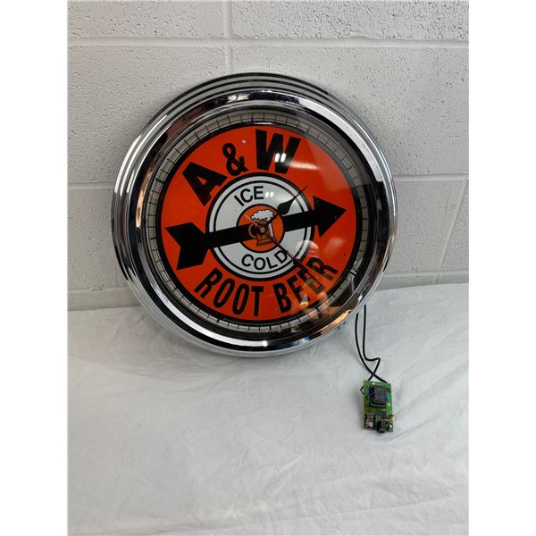 A&W Root Beer Clock