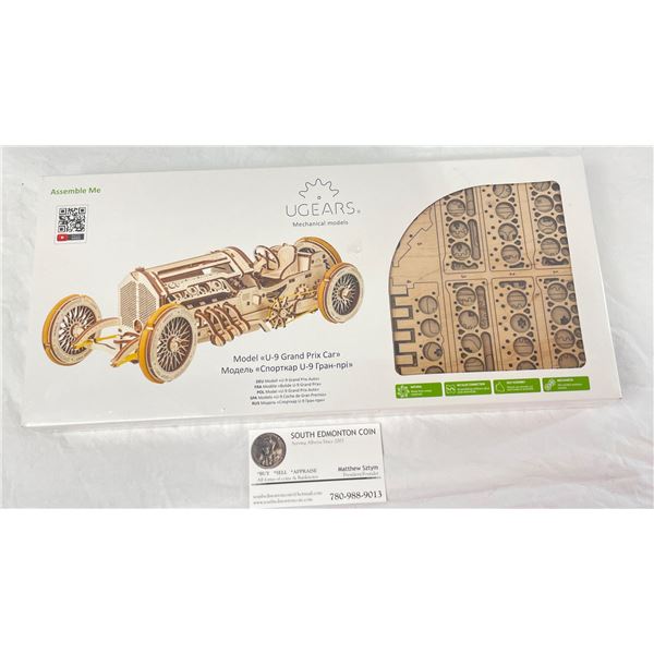 UGEARS Mechanical models - Model U-9 Grand Prix Car - Donated by South Edmonton Coin