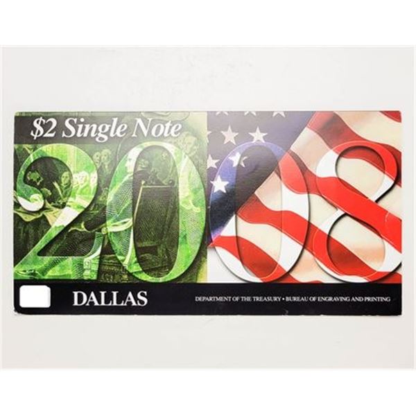 2008 Series 2003-A $2 Federal Reserve Bank of Dallas Note