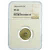 Image 2 : 1866 Rays Shield Nickel NGC MS-63