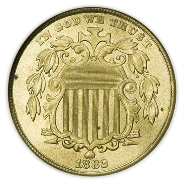1882 Shield Nickel ANACS MS-62