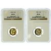 Image 1 : Group of 2 1950 and 1950-S Roosevelt Dimes NGC MS-66