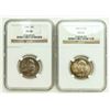 Image 1 : Group of 2 1949 and 1949-D Washington Quarters NGC MS-66