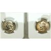 Image 2 : Group of 2 1949 and 1949-D Washington Quarters NGC MS-66