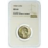 Image 2 : 1954-S Washington Quarter NGC MS-66