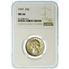 Image 2 : 1957 Washington Quarter NGC MS-66