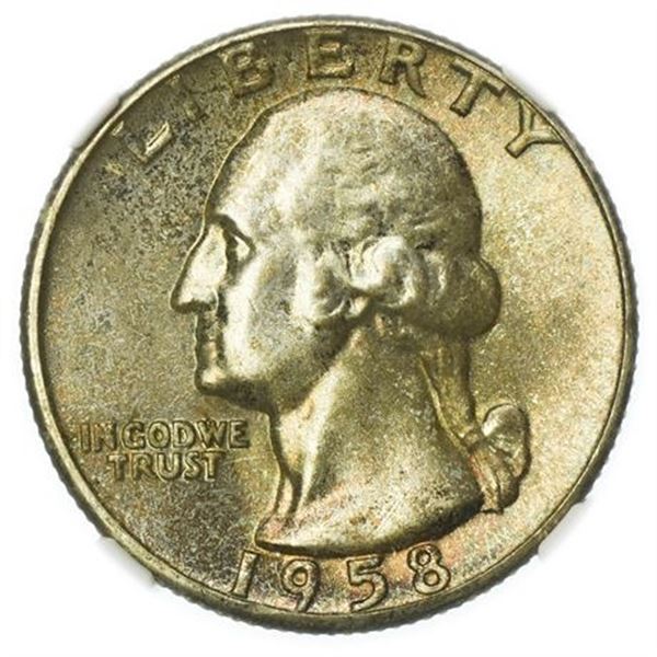 1958 Washington Quarter NGC MS-66