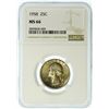 Image 2 : 1958 Washington Quarter NGC MS-66