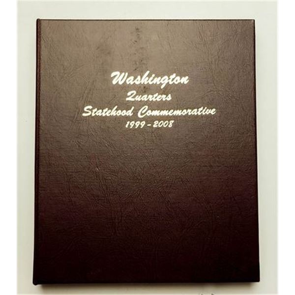 Complete Washington Quarters Statehood Commemorative Dansco Album 1999 - 2008