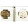 Image 3 : Group of 2 1958 and 1958-D Franklin Half Dollars NGC MS-65