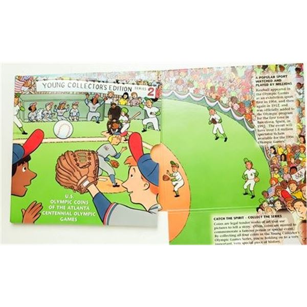 1995 Olympic Baseball Half Dollar Young Collectors Set