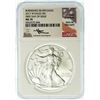 Image 2 : 2017-W Burnished Silver Eagle 30th NGC MS-70 First Day of Issue