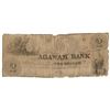 Image 1 : 1863 $2 Obsolete Note Agawam Bank Massachusetts