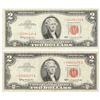 Image 1 : Group of 2 1963* $2 Legal Tender Star Notes