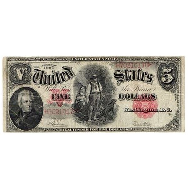 Fr.91 1907 $5 Legal Tender Note
