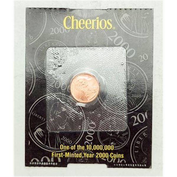 2000 Lincoln Penny Cheerios One of Ten Million First Minted