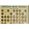 Image 2 : 1938 Vintage Lincoln Head Pennies Board Partial 1909 - 1939