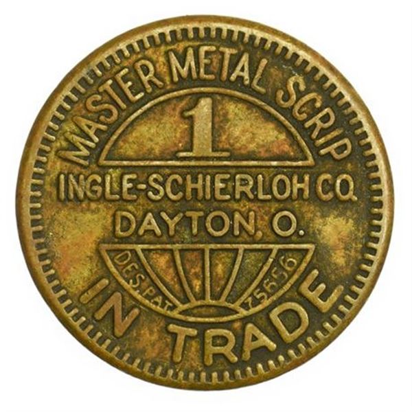 19th Century Dayton Ohio Coal Token