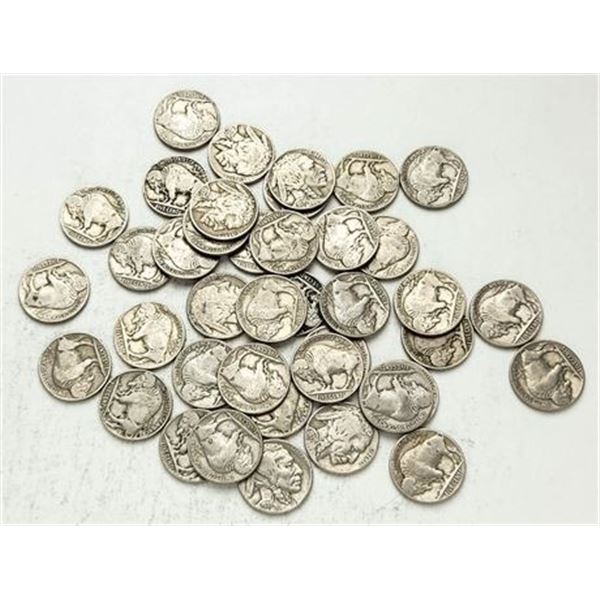 Roll of 40 Buffalo Nickels 1935 - 1936