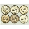 Image 1 : Group of 6 Jefferson Nickels 1949, 1949-D, 1955, 1957-D, 1963, 1963-D