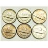 Image 2 : Group of 6 Jefferson Nickels 1949, 1949-D, 1955, 1957-D, 1963, 1963-D
