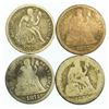 Image 1 : Group of 4 Seated Liberty Dimes 1875, 1877-CC, 1888, 1890