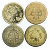 Image 2 : Group of 4 Seated Liberty Dimes 1875, 1877-CC, 1888, 1890