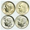 Image 1 : Group of 4 Roosevelt Dimes 1960-D, 1962, 1969-P, 1982