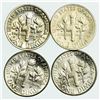 Image 2 : Group of 4 Roosevelt Dimes 1960-D, 1962, 1969-P, 1982