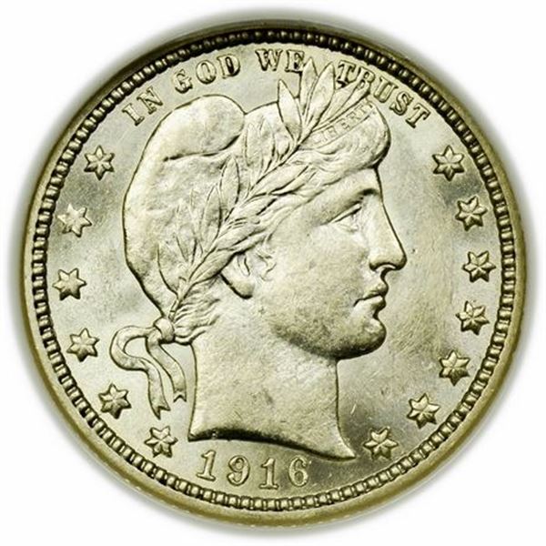 1916-D Barber Quarter PCI MS-61