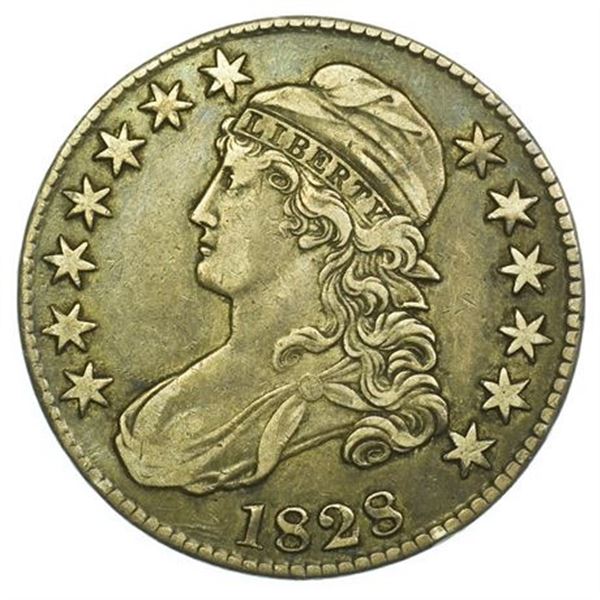 1828 Small 8, Large Letters Capped Bust Half Dollar