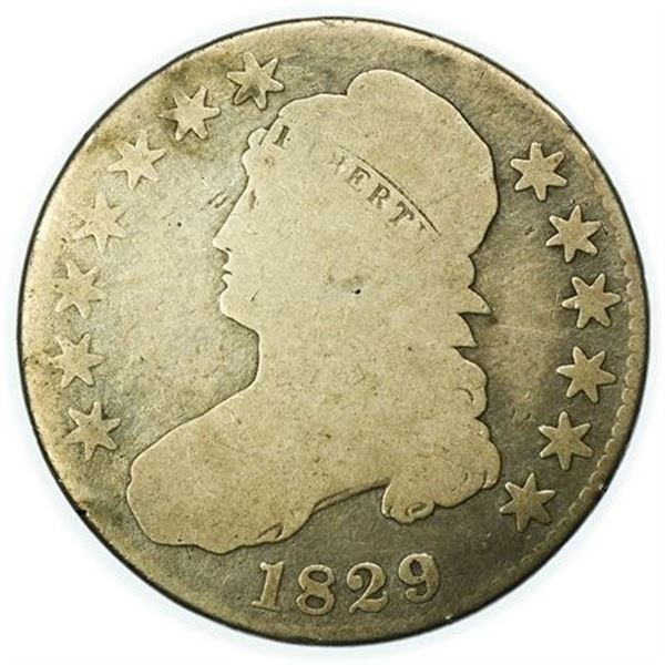 1829 Capped Bust Half Dollar