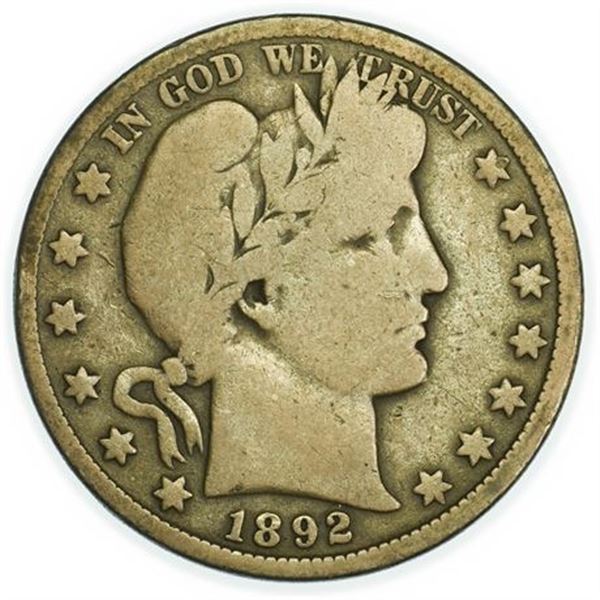 1892-O Barber Half Dollar
